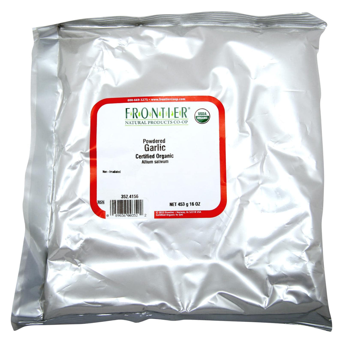 Frontier Herb Garlic - Organic - Powder - Bulk - 1 Lb | OnlyNaturals.us