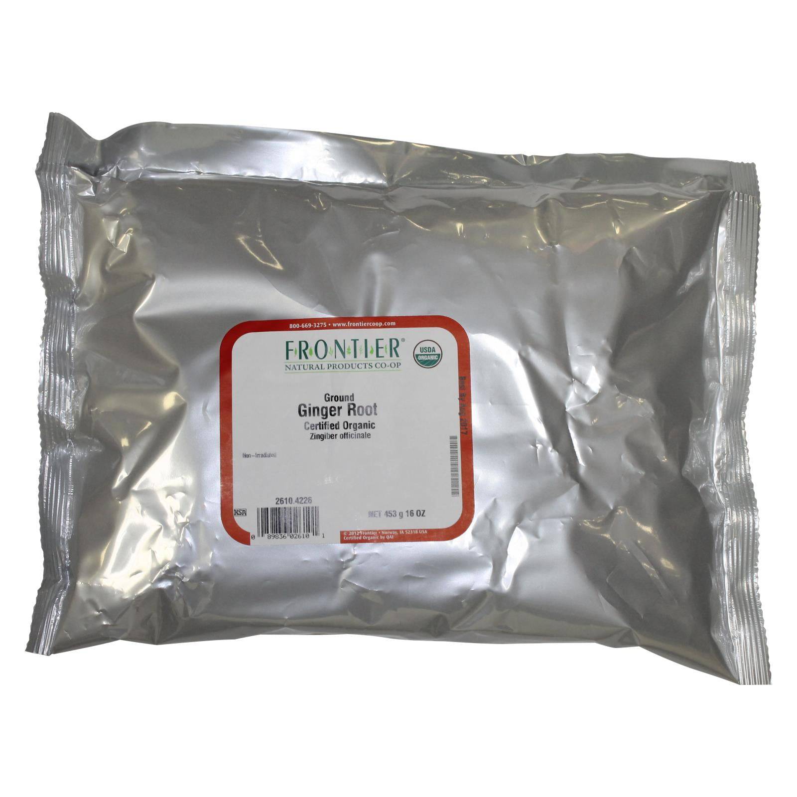 Buy Frontier Herb Ginger Root Organic Powder Ground - Single Bulk Item - 1lb  at OnlyNaturals.us