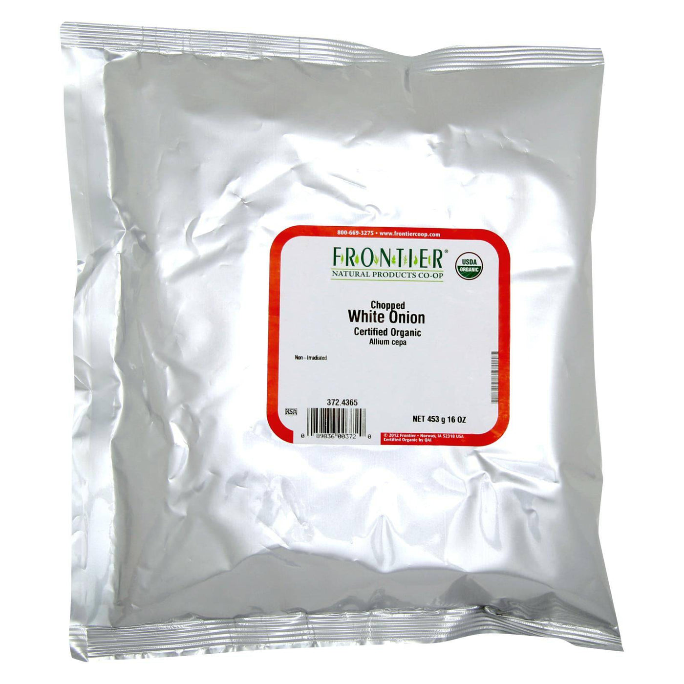 Buy Frontier Herb Onion Organic White Chopped - Single Bulk Item - 1lb  at OnlyNaturals.us