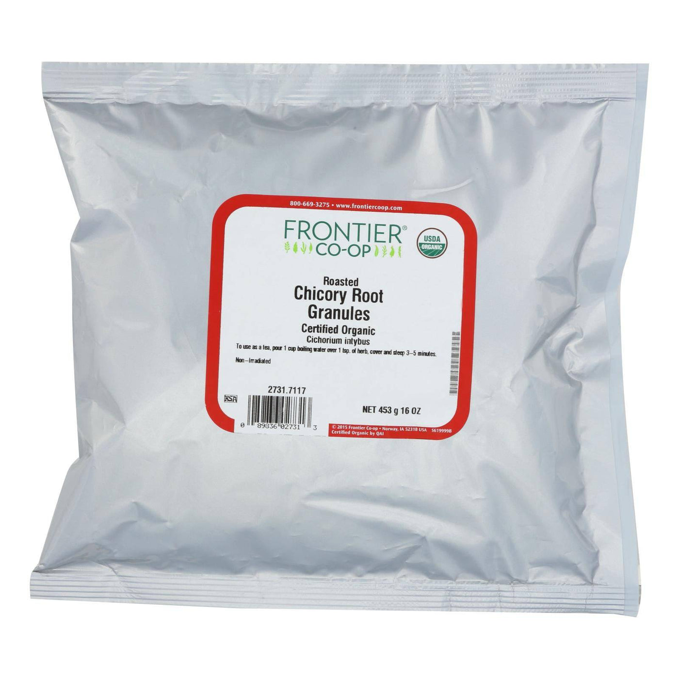 Frontier Herb Organic Roasted Chicory Root Granules - 1 Lb. | OnlyNaturals.us