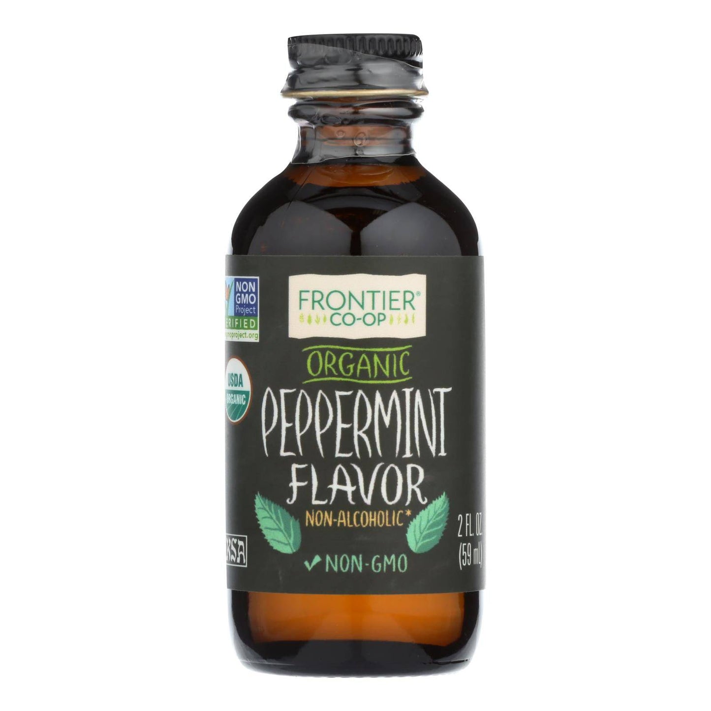 Buy Frontier Herb Peppermint Flavor - Organic - 2 Oz  at OnlyNaturals.us