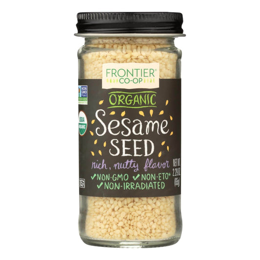 Buy Frontier Herb Sesame Seeds - Organic - Whole - Hulled - 2.32 Oz  at OnlyNaturals.us