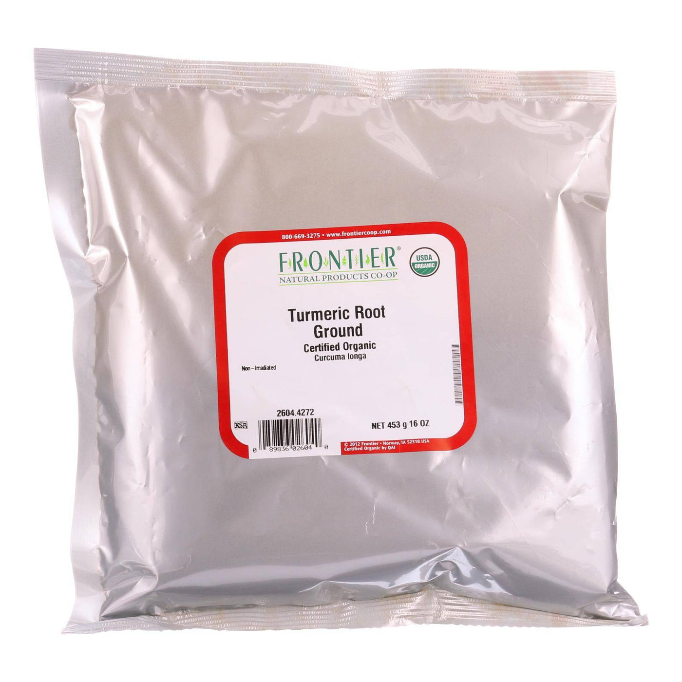 Frontier Herb Turmeric Root - Organic - Powder - Ground - Bulk - 1 Lb | OnlyNaturals.us