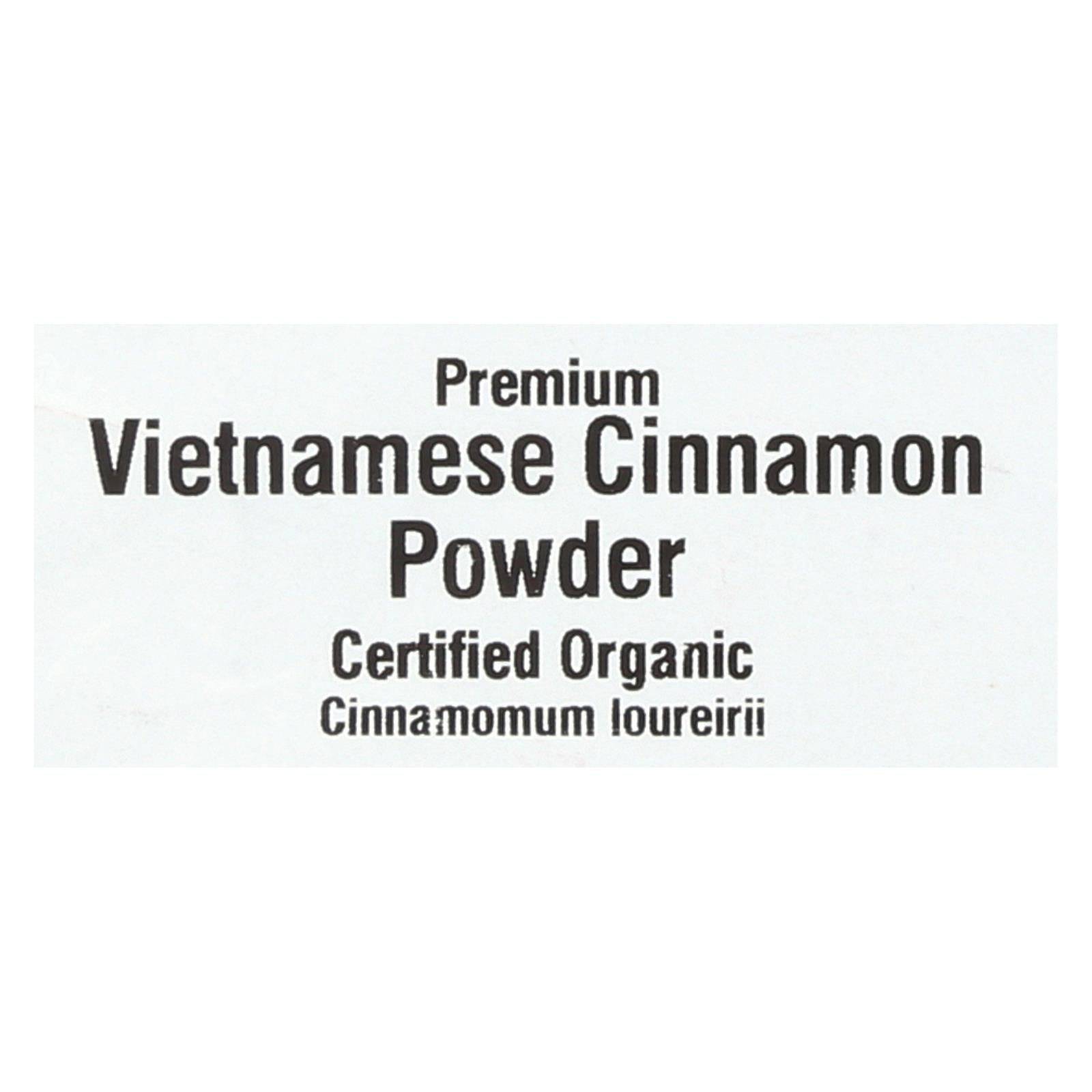Buy Frontier Herb Cinnamon - Organic - Ground - Vietnamese - 5 Percent Oil - Bulk - 1 Lb  at OnlyNaturals.us