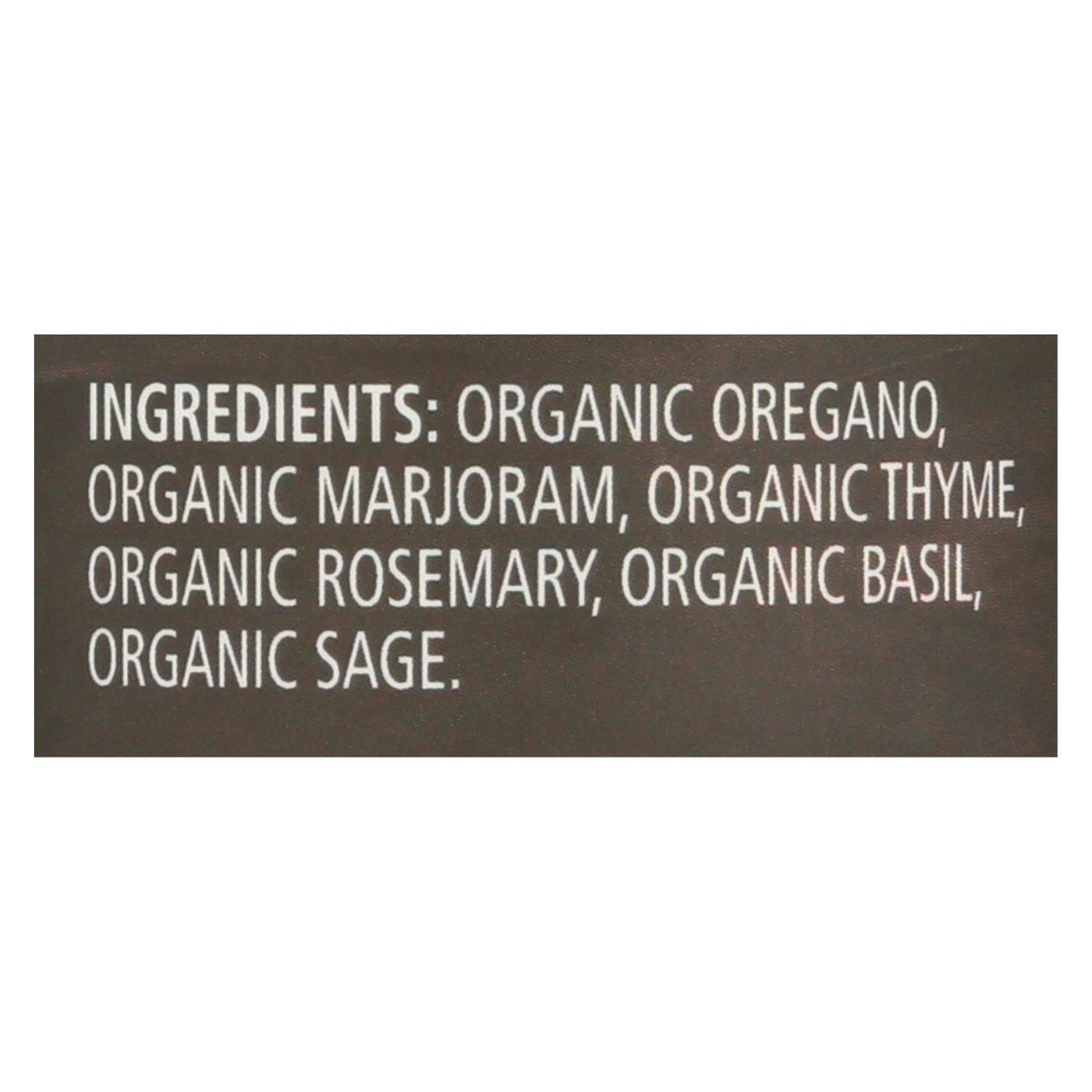 Frontier Herb Italian Seasoning Blend - Organic - .64 Oz | OnlyNaturals.us