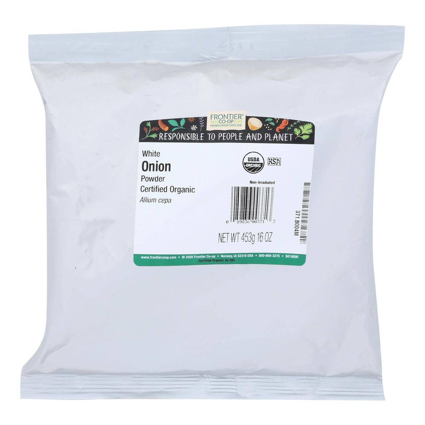 Frontier Herb Onion Organic Powder - Single Bulk Item - 1lb | OnlyNaturals.us