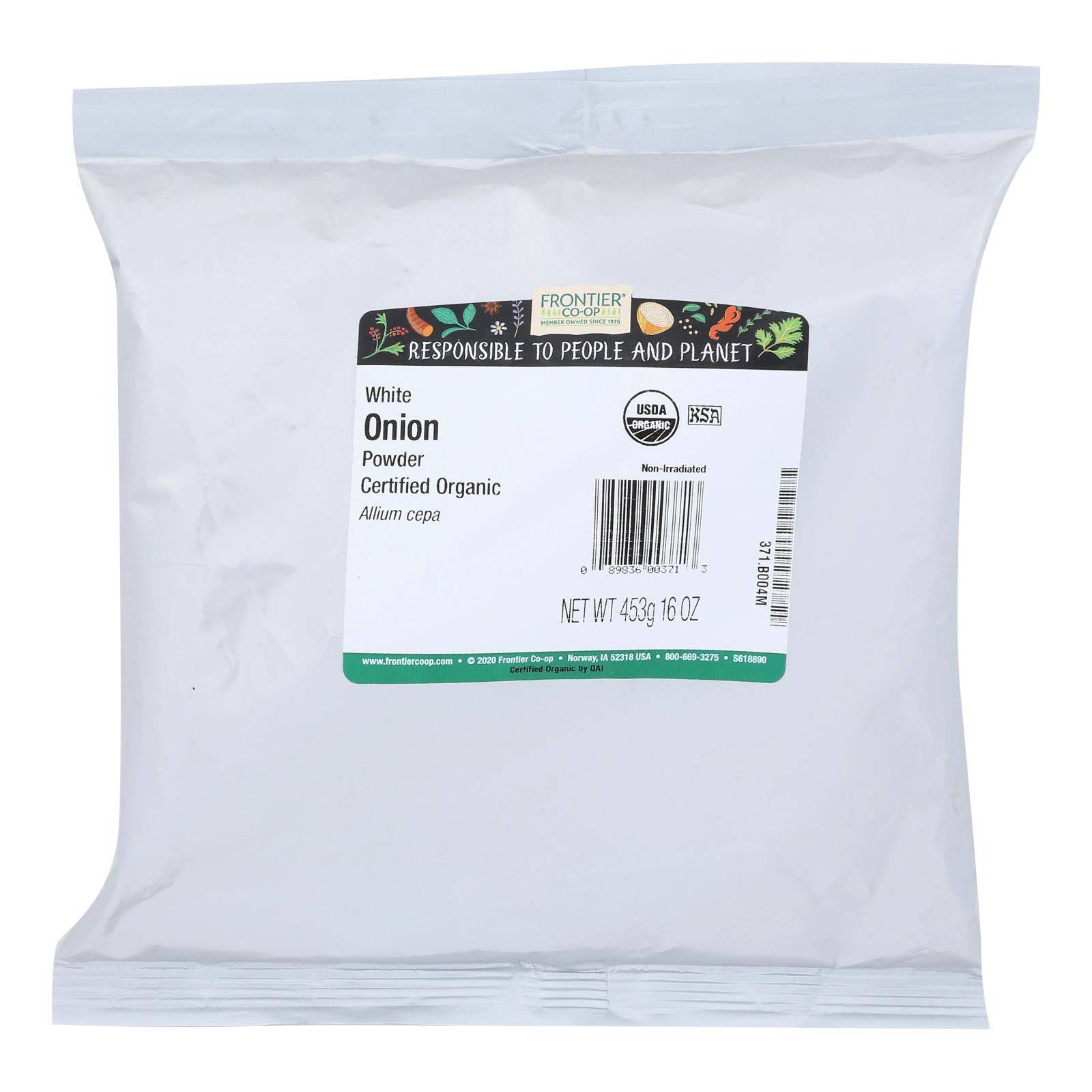 Frontier Herb Onion Organic Powder - Single Bulk Item - 1lb | OnlyNaturals.us