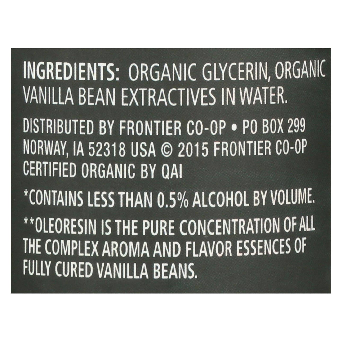 Buy Frontier Herb Vanilla Flavoring - Organic - 4 Oz  at OnlyNaturals.us