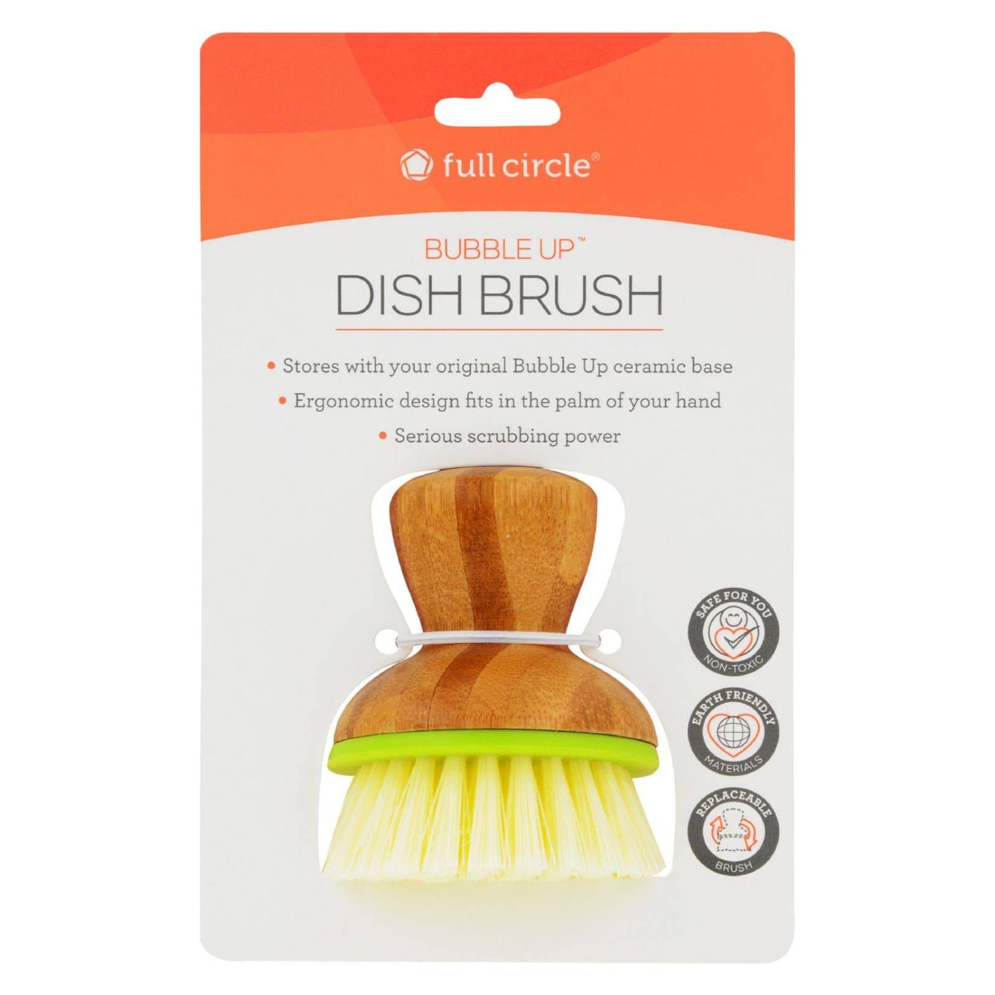 Full Circle Home Replacement Brush - Bubble Up Green - 6 Ct | OnlyNaturals.us