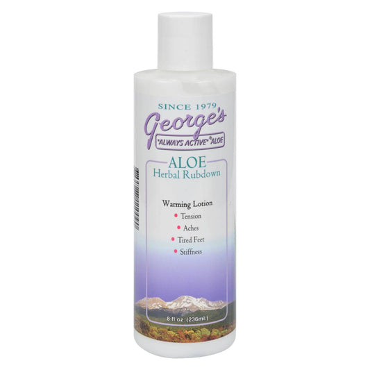 George's Aloe Vera Herbal Rubdown - 8 Fl Oz | OnlyNaturals.us