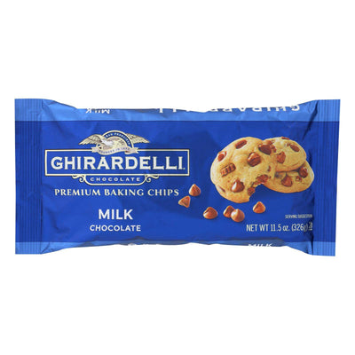 Ghirardelli Baking Chips - Milk Chocolate - Case Of 12 - 11.5 Oz. | OnlyNaturals.us