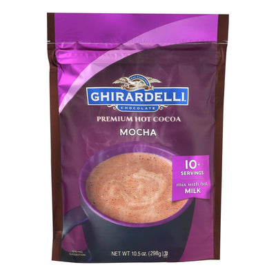 Ghirardelli Hot Cocoa - Premium - Chocolate Mocha - 10.5 Oz - Case Of 6 | OnlyNaturals.us