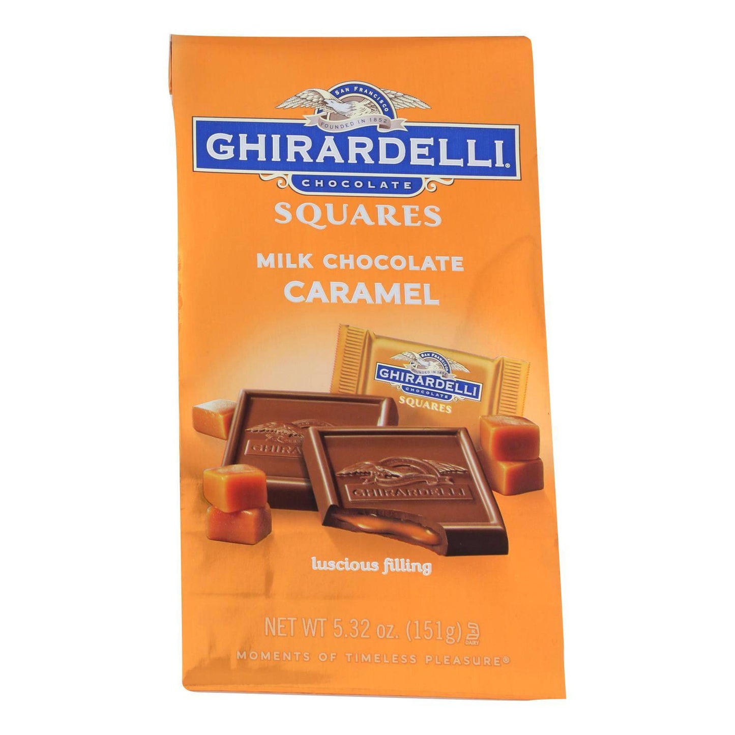 Buy Ghirardelli Milk Chocolate Caramel Squares  - Case Of 6 - 5.32 Oz  at OnlyNaturals.us