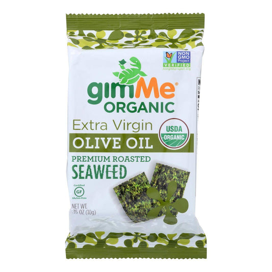 Gimme Seaweed Snacks Seaweed Snack - Organic - Extra Virgin Olive Oil - Case Of 12 - .35 Oz | OnlyNaturals.us