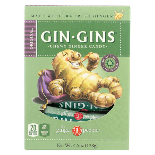 Buy Ginger People Gin Gins Chewy Ginger Candy - 4.5 Oz - Case Of 12  at OnlyNaturals.us