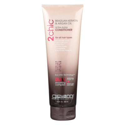 Giovanni 2chic Ultra-sleek Conditioner With Brazilian Keratin And Argan Oil - 8.5 Fl Oz | OnlyNaturals.us