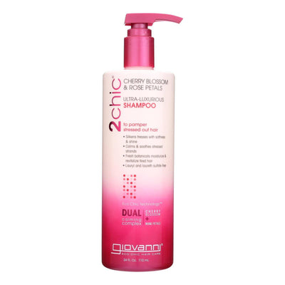 Giovanni Hair Care Products 2chic - Shampoo - Cherry Blossom And Rose Petals - 24 Fl Oz | OnlyNaturals.us