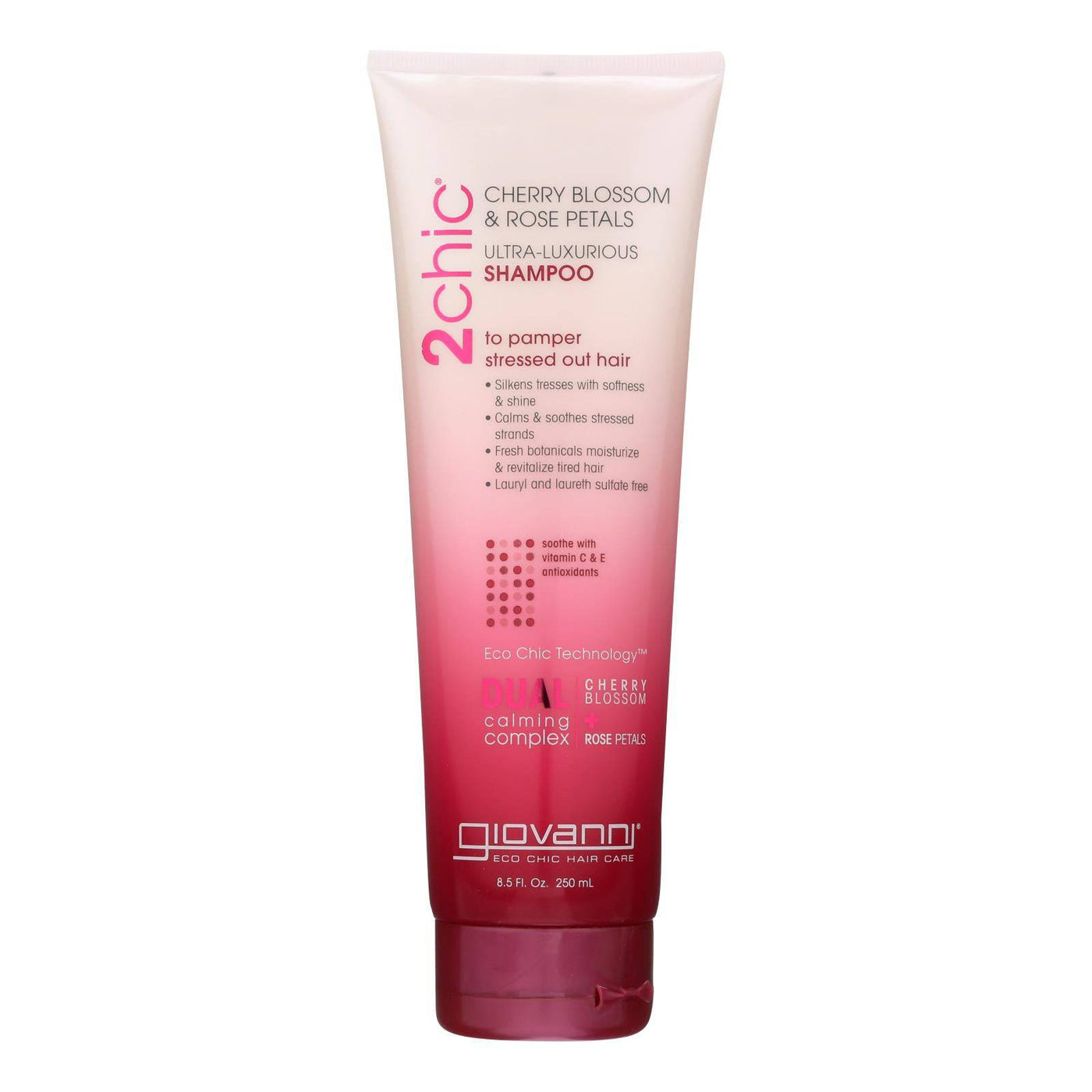 Giovanni Hair Care Products 2chic Shampoo - Cherry Blossom And Rose Petals - 8.5 Fl Oz | OnlyNaturals.us
