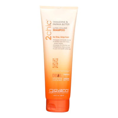 Buy Giovanni Hair Care Products 2chic Shampoo - Ultra-volume Tangerine And Papaya Butter - 8.5 Fl Oz  at OnlyNaturals.us