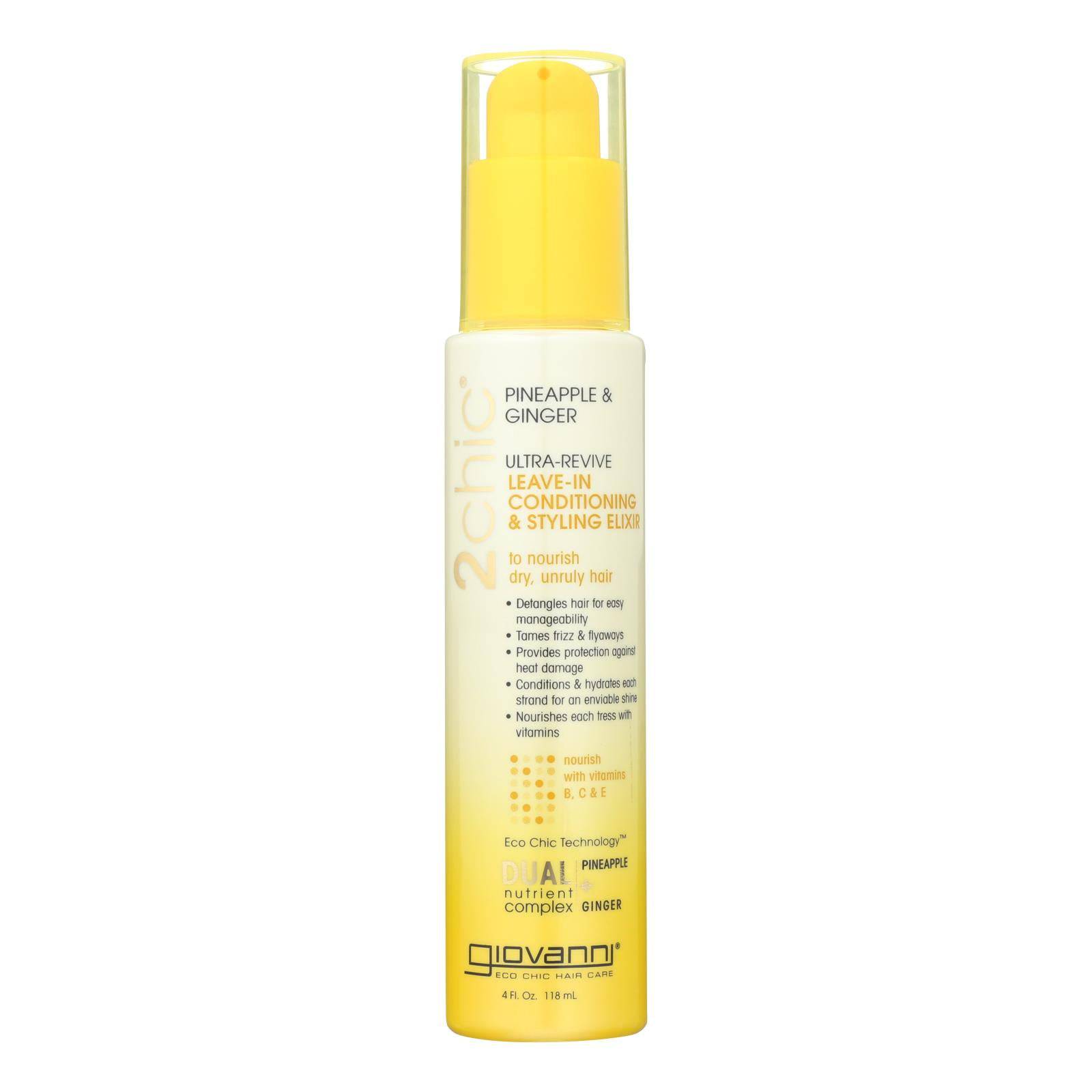Buy Giovanni Hair Care Products Conditioner - Pineapple And Ginger - Case Of 1 - 4 Fl Oz.  at OnlyNaturals.us