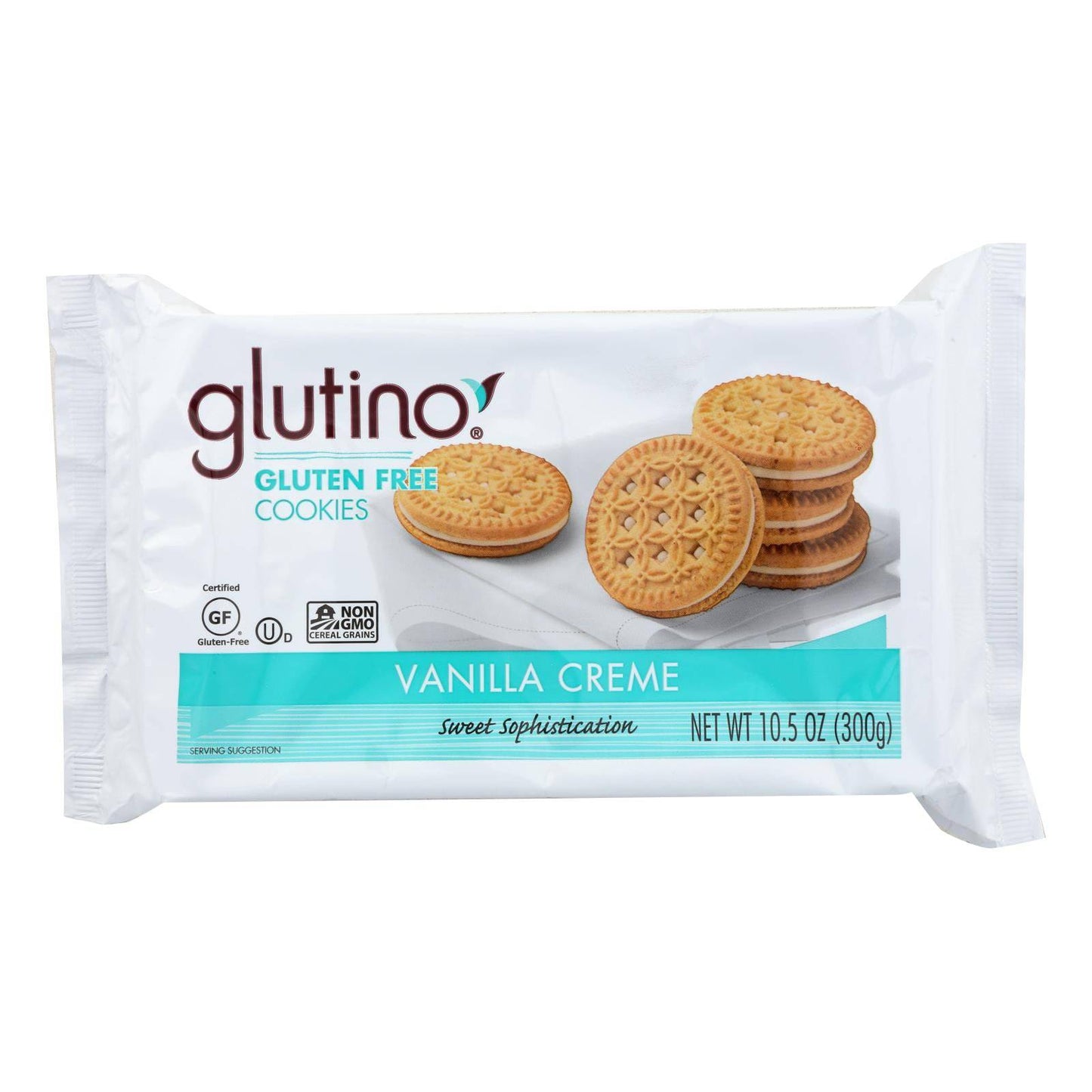 Glutino Creme Cookies - Vanilla - Case Of 12 - 10.5 Oz. | OnlyNaturals.us