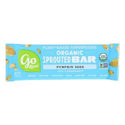Go Raw - Organic Sprouted Bar - Pumpkin Seed  - Case Of 10 - 0.5 Oz. | OnlyNaturals.us
