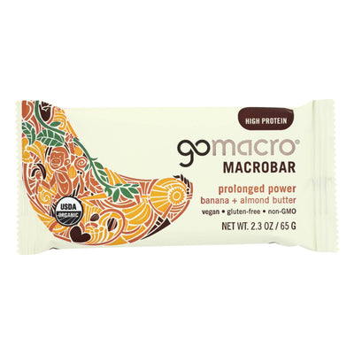 Gomacro Organic Macrobar - Banana And Almond Butter - 2.3 Oz Bars - Case Of 12 | OnlyNaturals.us