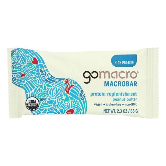 Gomacro Organic Macrobar - Peanut Protein - 2.3 Oz Bars - Case Of 12 | OnlyNaturals.us