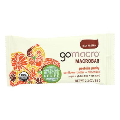 Gomacro Organic Macrobar - Sunflower Butter And Chocolate - 2.3 Oz Bars - Case Of 12 | OnlyNaturals.us