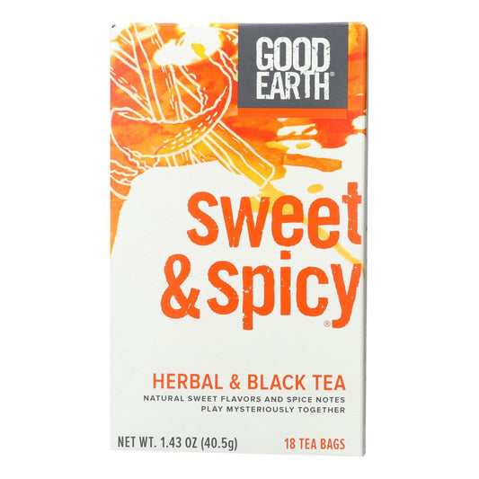 Good Earth Herbal And Black Tea - Sweet And Spicy - Case Of 6 - 18 Count | OnlyNaturals.us