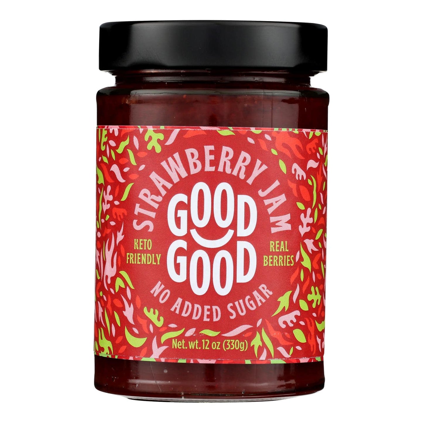 Good Good - Jam Strawberry No Sugar - Case Of 6-12 Oz | OnlyNaturals.us