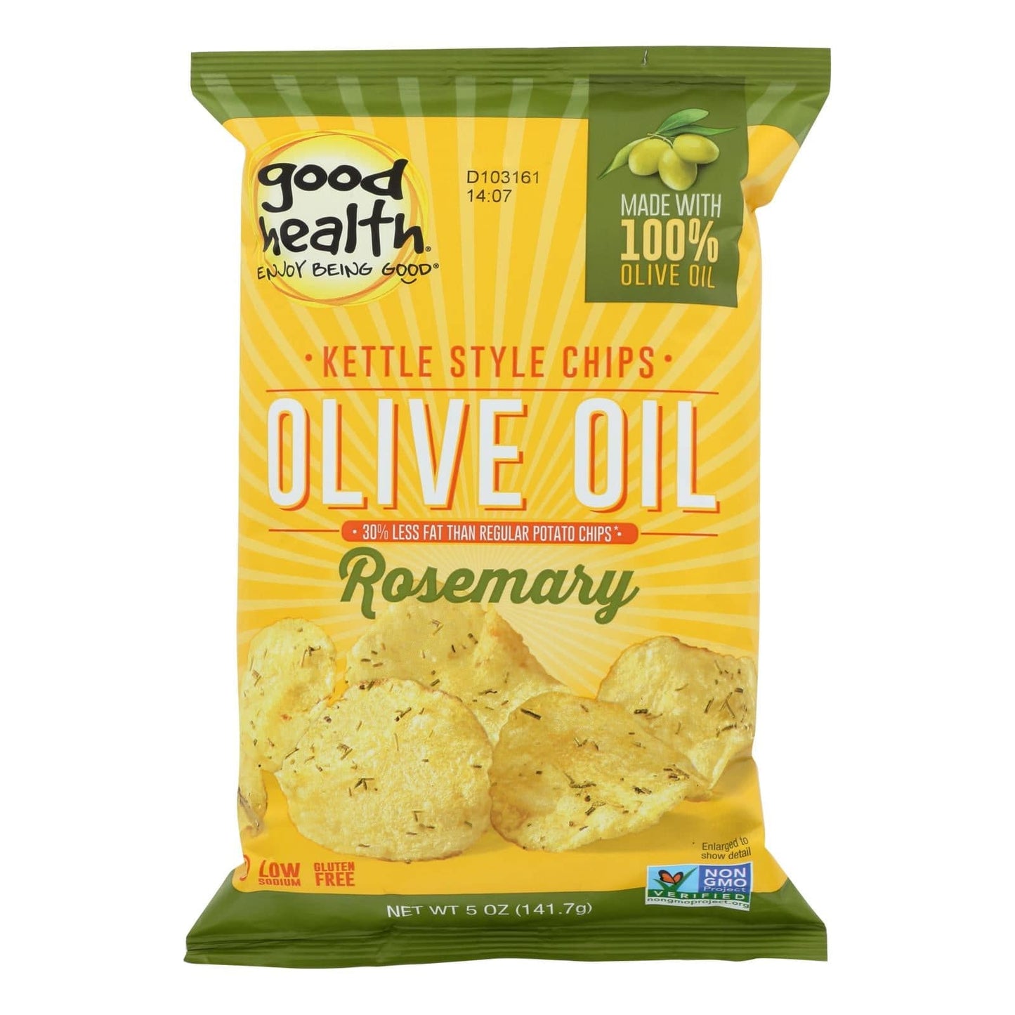 Good Health Kettle Chips - Olive Oil Rosemary - Case Of 12 - 5 Oz. | OnlyNaturals.us
