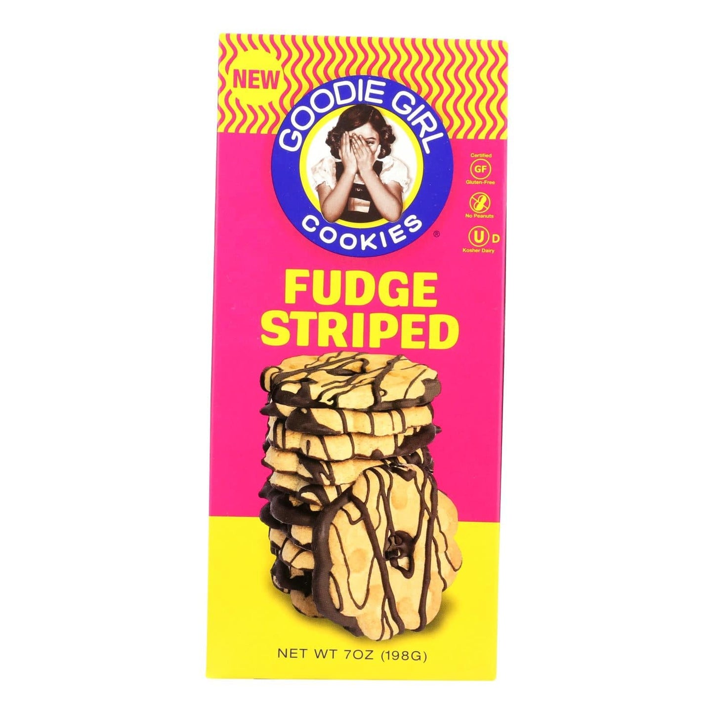 Goodie Girl Cookies - Cookies - Fudge Striped - Case Of 6 - 7 Oz. | OnlyNaturals.us