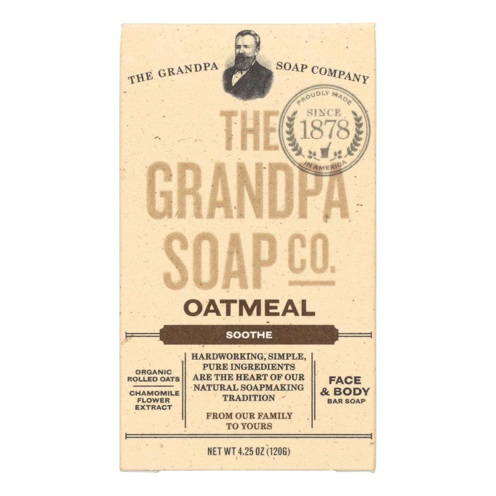 Buy Grandpa Soap Bar Soap - Oatmeal - 4.25 Oz  at OnlyNaturals.us