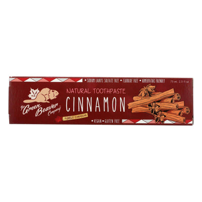 Green Beaverthe Toothpaste - Cinnamon Toothpaste - Case Of 1 - 2.5 Fl Oz. | OnlyNaturals.us