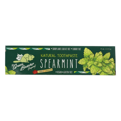 Green Beaverthe Toothpaste - Spearmint Toothpaste - Case Of 1 - 2.5 Fl Oz. | OnlyNaturals.us