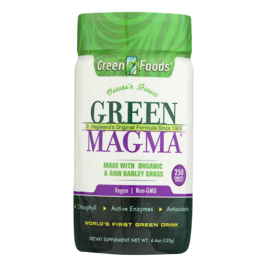 Buy Green Foods Dr Hagiwara Green Magma Barley Grass Juice Powder - 250 Tablets  at OnlyNaturals.us