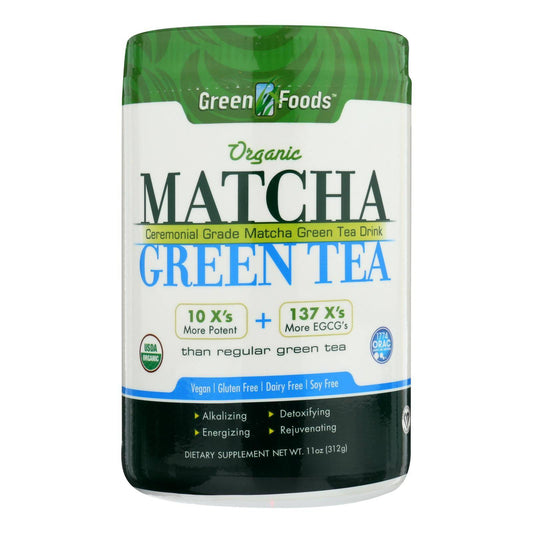 Green Foods Organic Matcha Green Tea - 11 Oz | OnlyNaturals.us