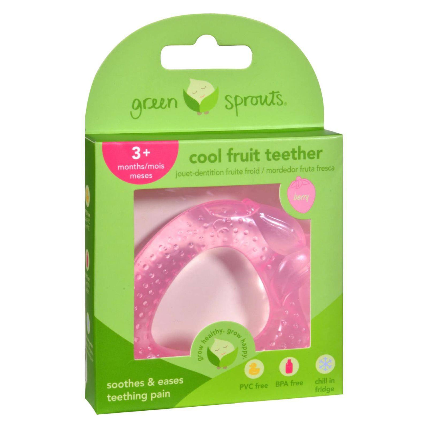 Buy Green Sprouts Cool Soothing Teether Ring - Pink Strawberry  at OnlyNaturals.us