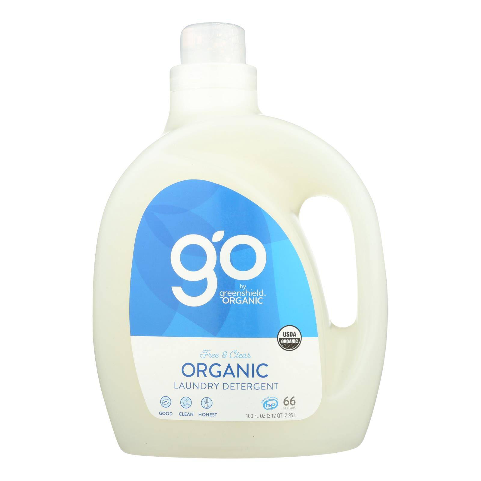 Buy Green Shield Organic Laundry Detergent - Free And Clear - Case Of 2 - 100 Fl Oz.  at OnlyNaturals.us