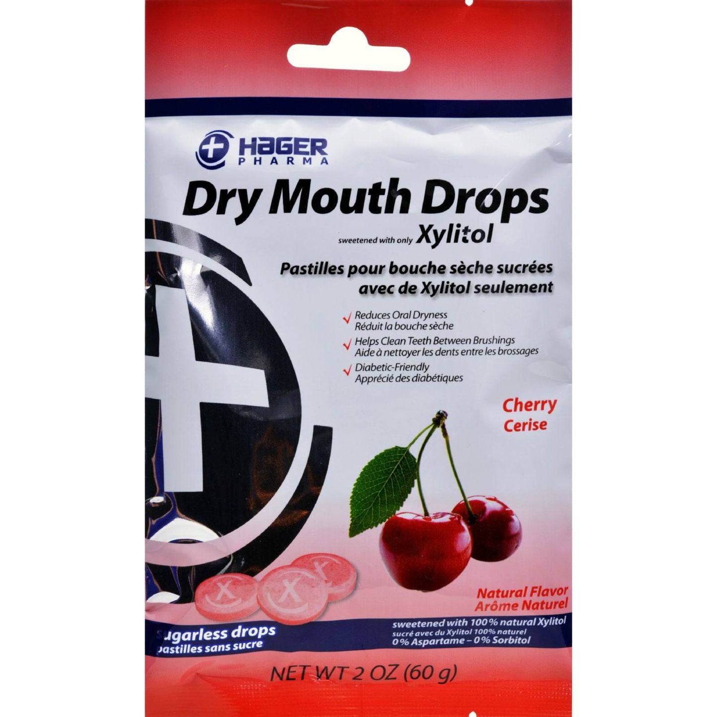 Hager Pharma Dry Mouth Drops - Cherry - 2 Oz | OnlyNaturals.us