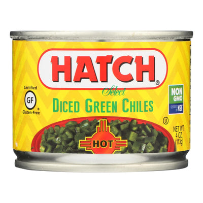Hatch Chili Hatch Diced Hot Green Chilies - Diced Green Chiles - Case Of 24 - 4 Oz. | OnlyNaturals.us