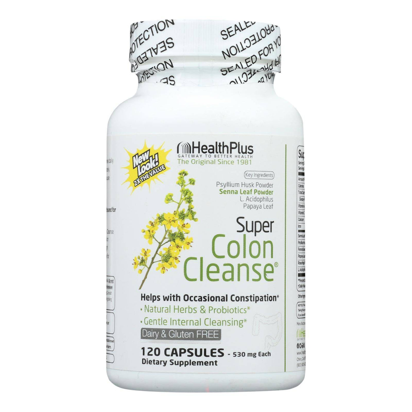 Buy Health Plus - Super Colon Cleanse - 120 Capsules  at OnlyNaturals.us