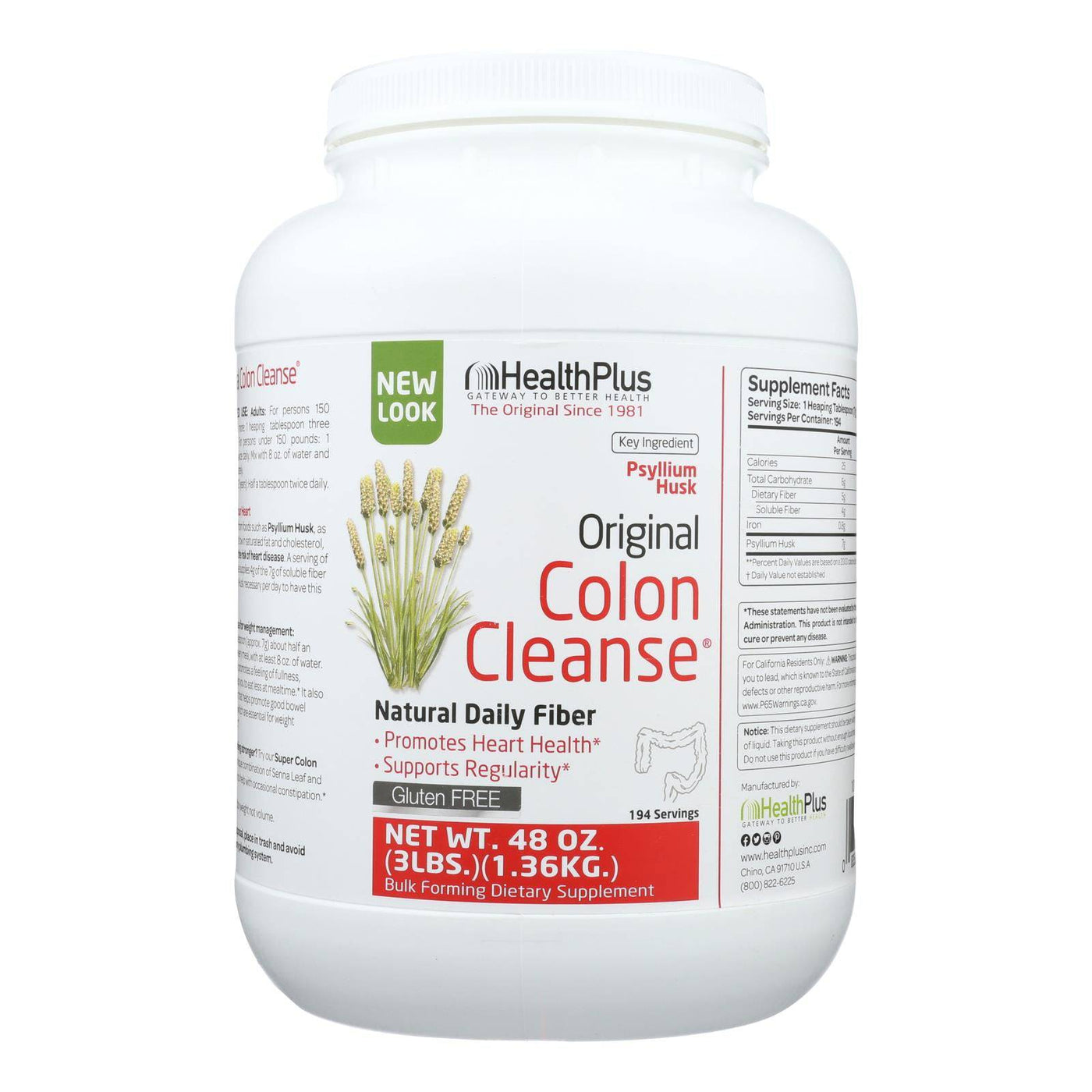 Buy Health Plus - The Original Colon Cleanse - 3 Lbs  at OnlyNaturals.us