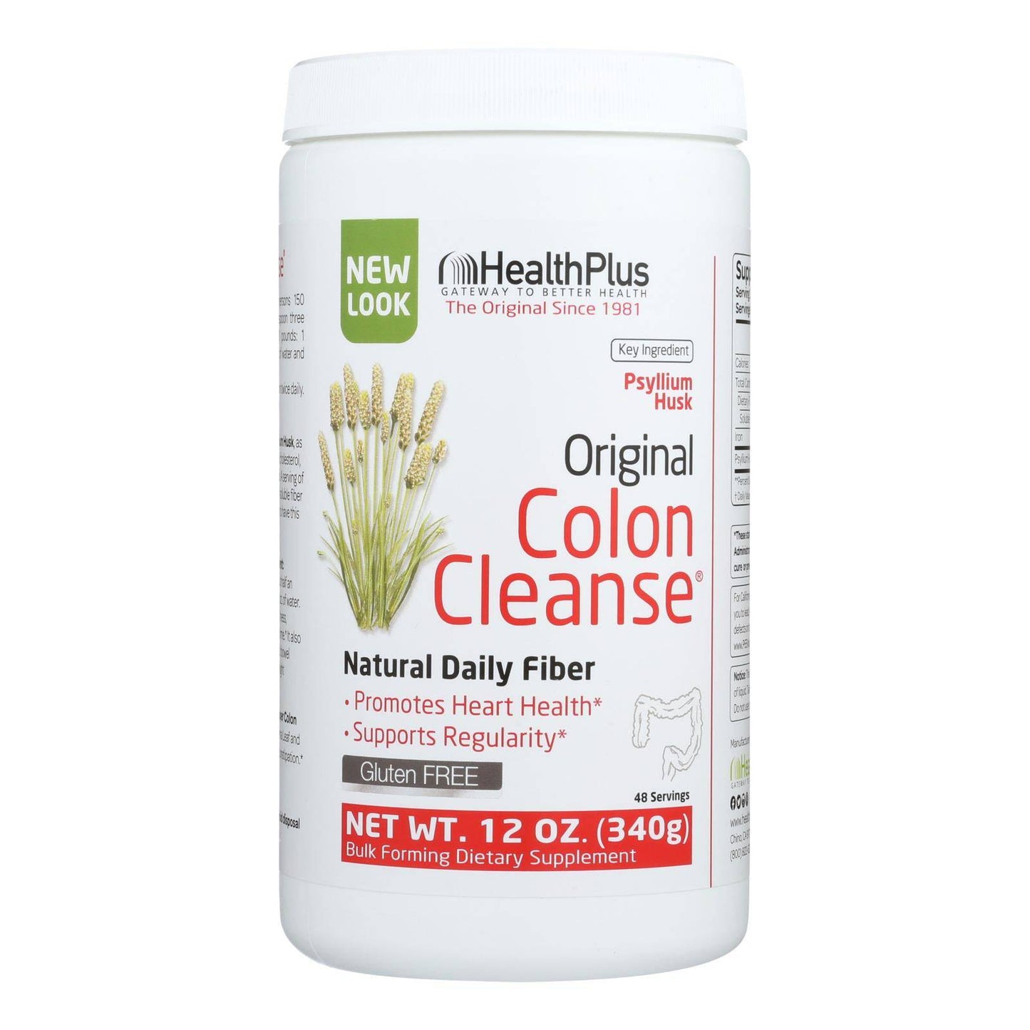 Health Plus - The Original Colon Cleanse Plain - 12 Oz | OnlyNaturals.us