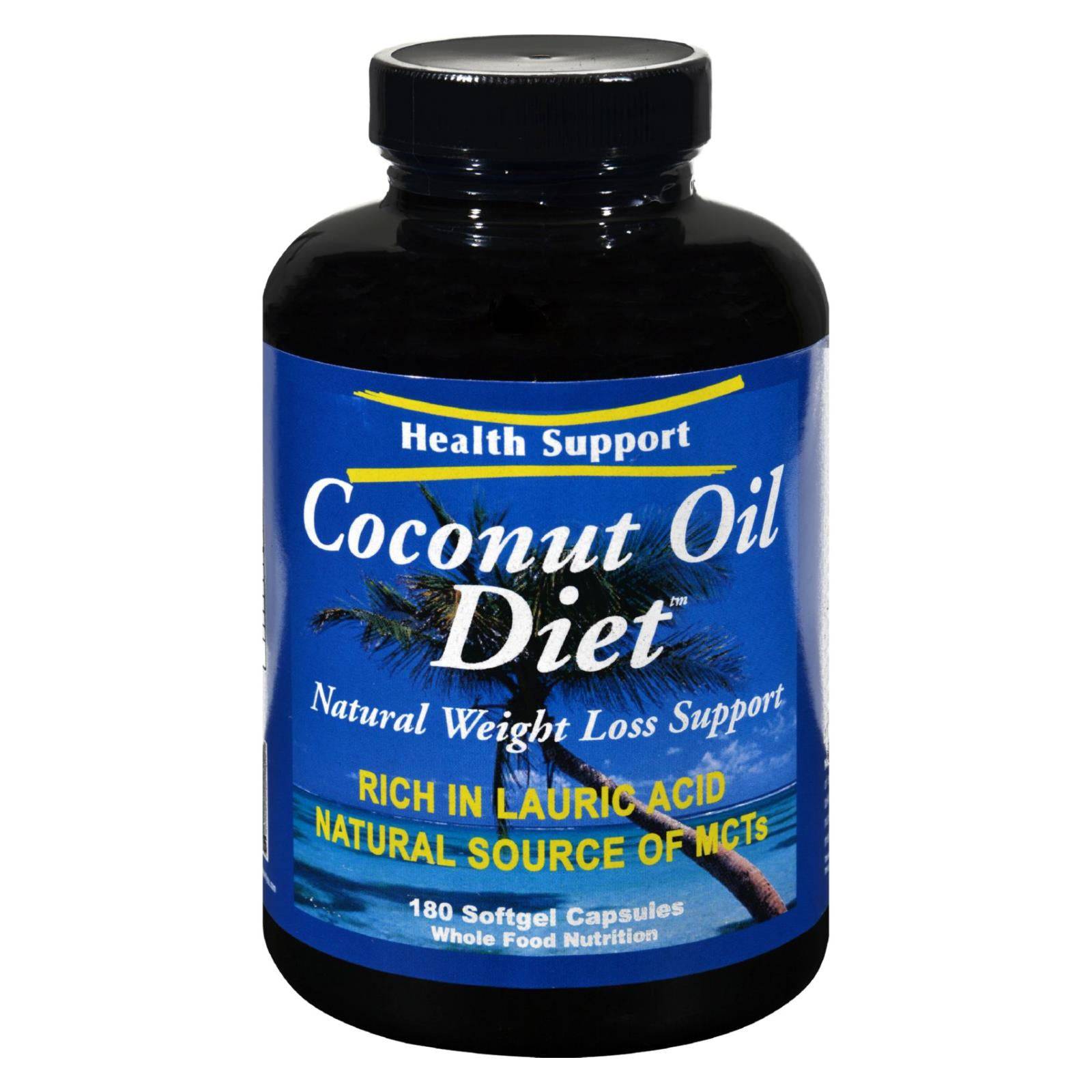 Buy Health Support Coconut Oil Diet - 180 Softgel Capsules  at OnlyNaturals.us