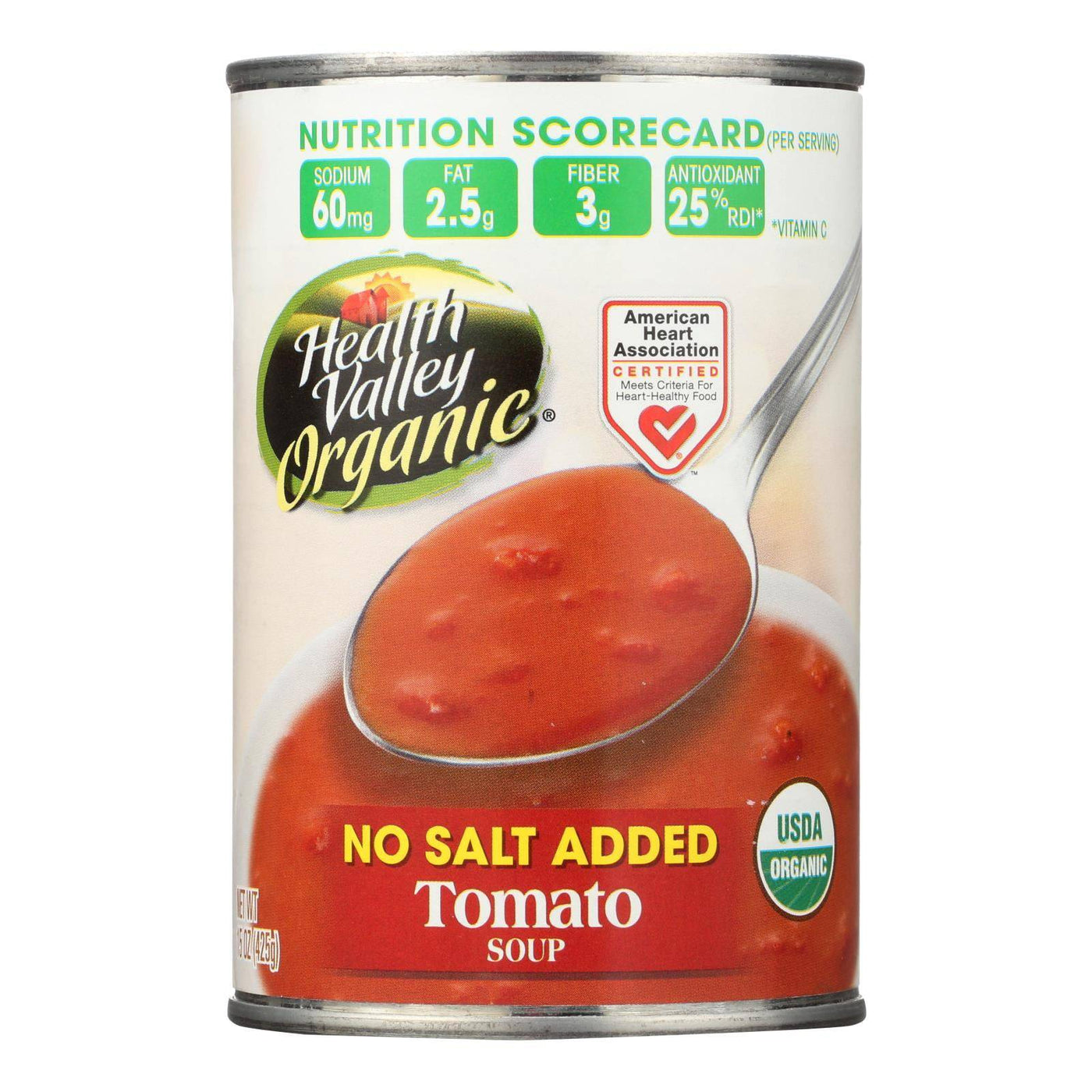 Health Valley Organic Soup - Tomato No Salt Added - Case Of 12 - 15 Oz. | OnlyNaturals.us
