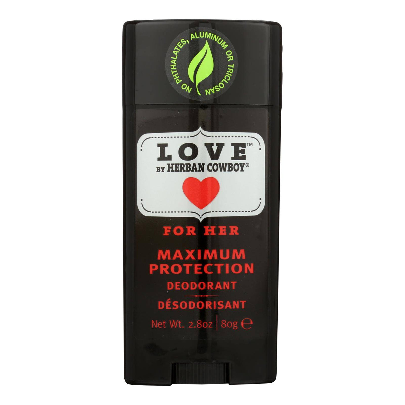 Herban Cowboy Deodorant - Love Maximum Protection - 2.8 Oz | OnlyNaturals.us