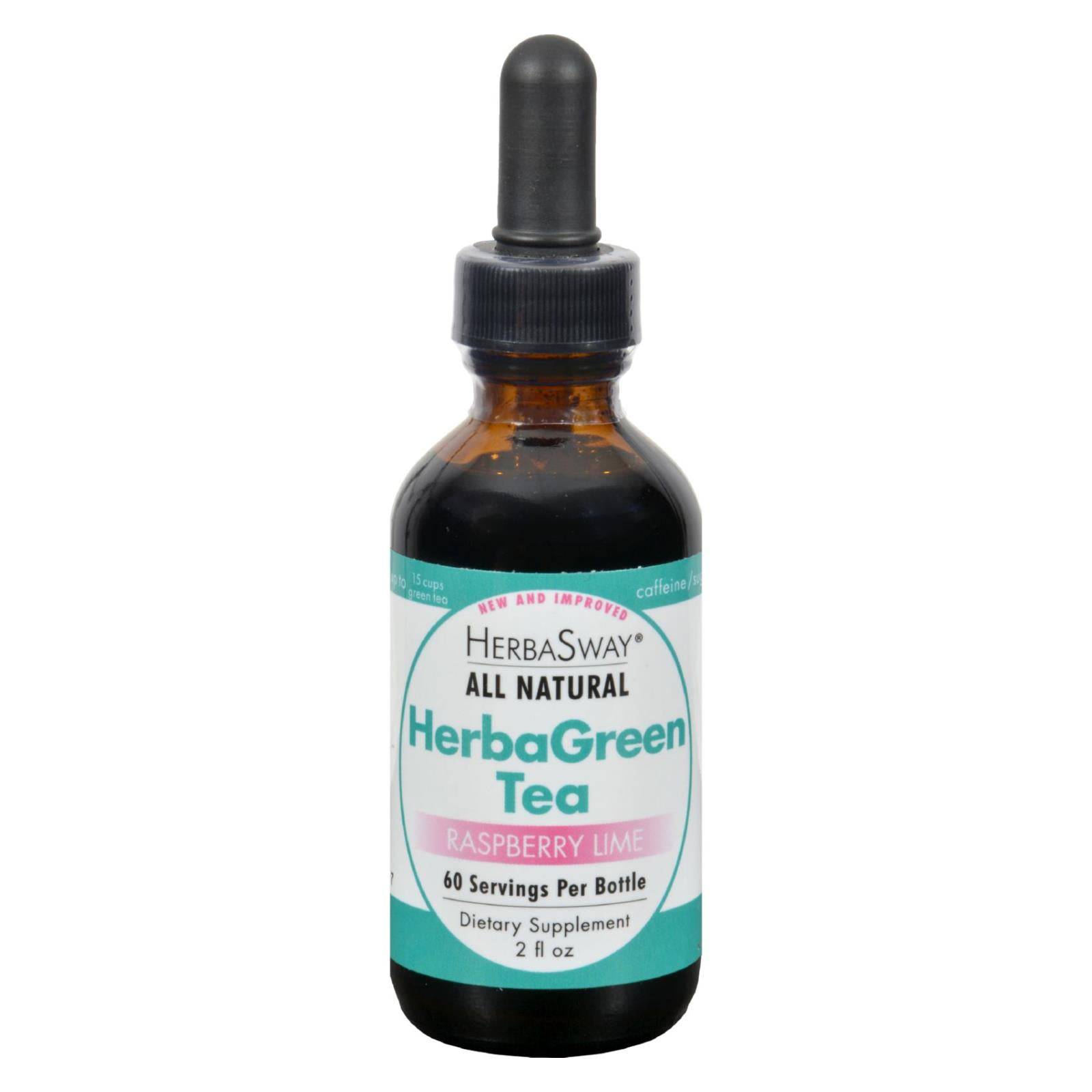 Buy Herbasway Laboratories Herbagreen Tea Raspberry Lime - 2 Fl Oz  at OnlyNaturals.us