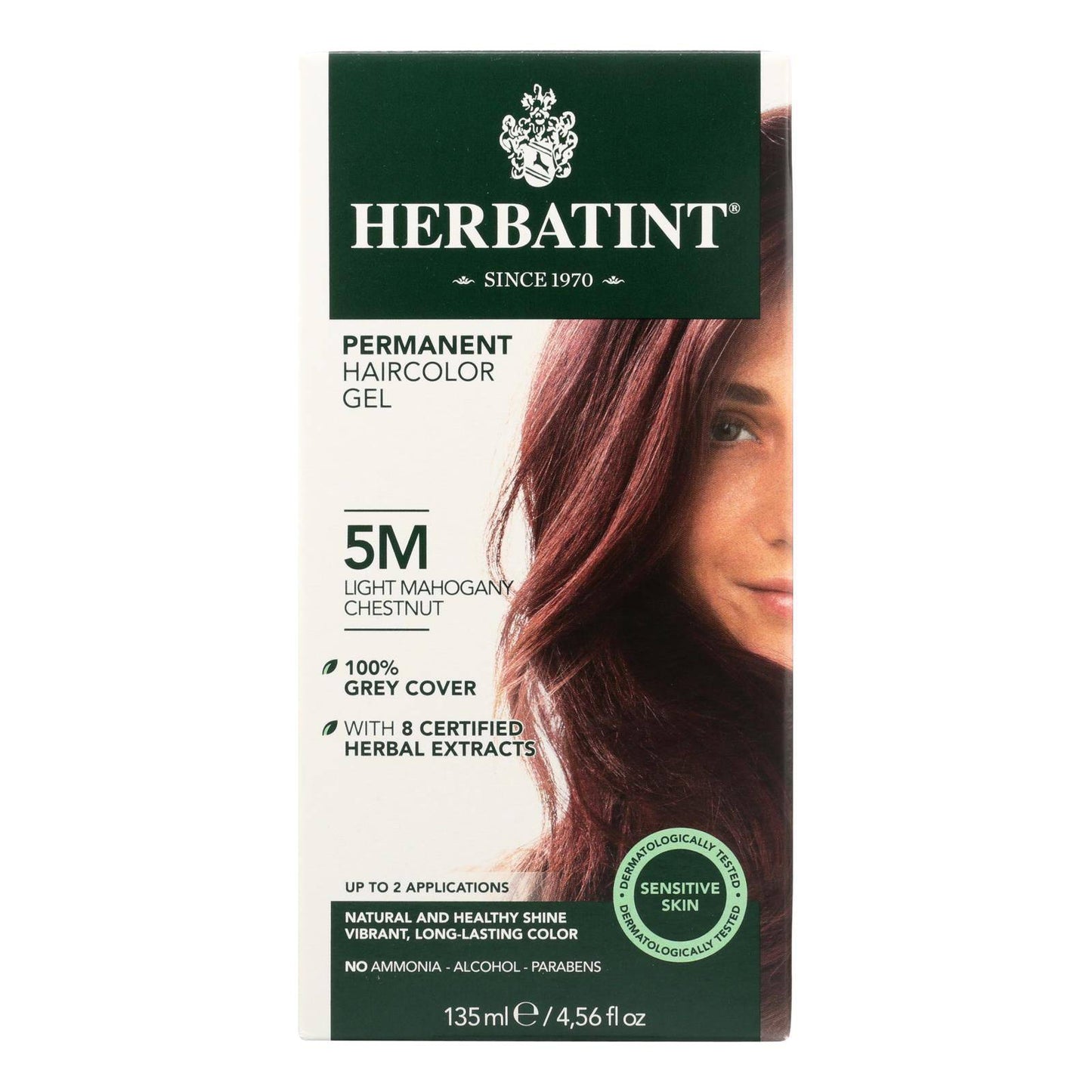 Buy Herbatint Permanent Herbal Haircolour Gel 5m Light Mahogany Chestnut - 135 Ml  at OnlyNaturals.us